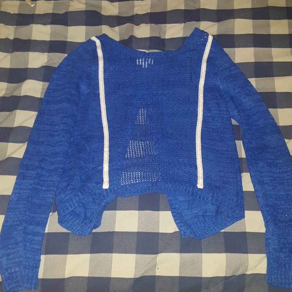 Opened back sweater - perfect for spring!!